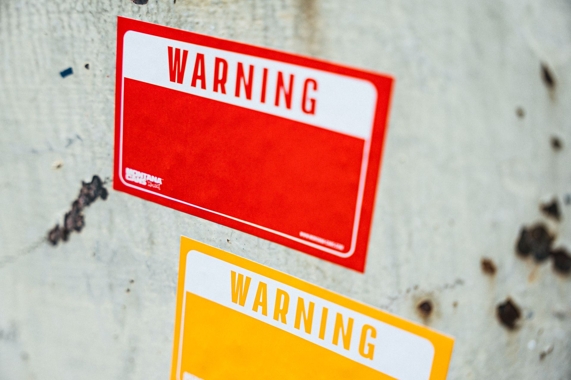 MONTANA WARNING STICKER - Image 2